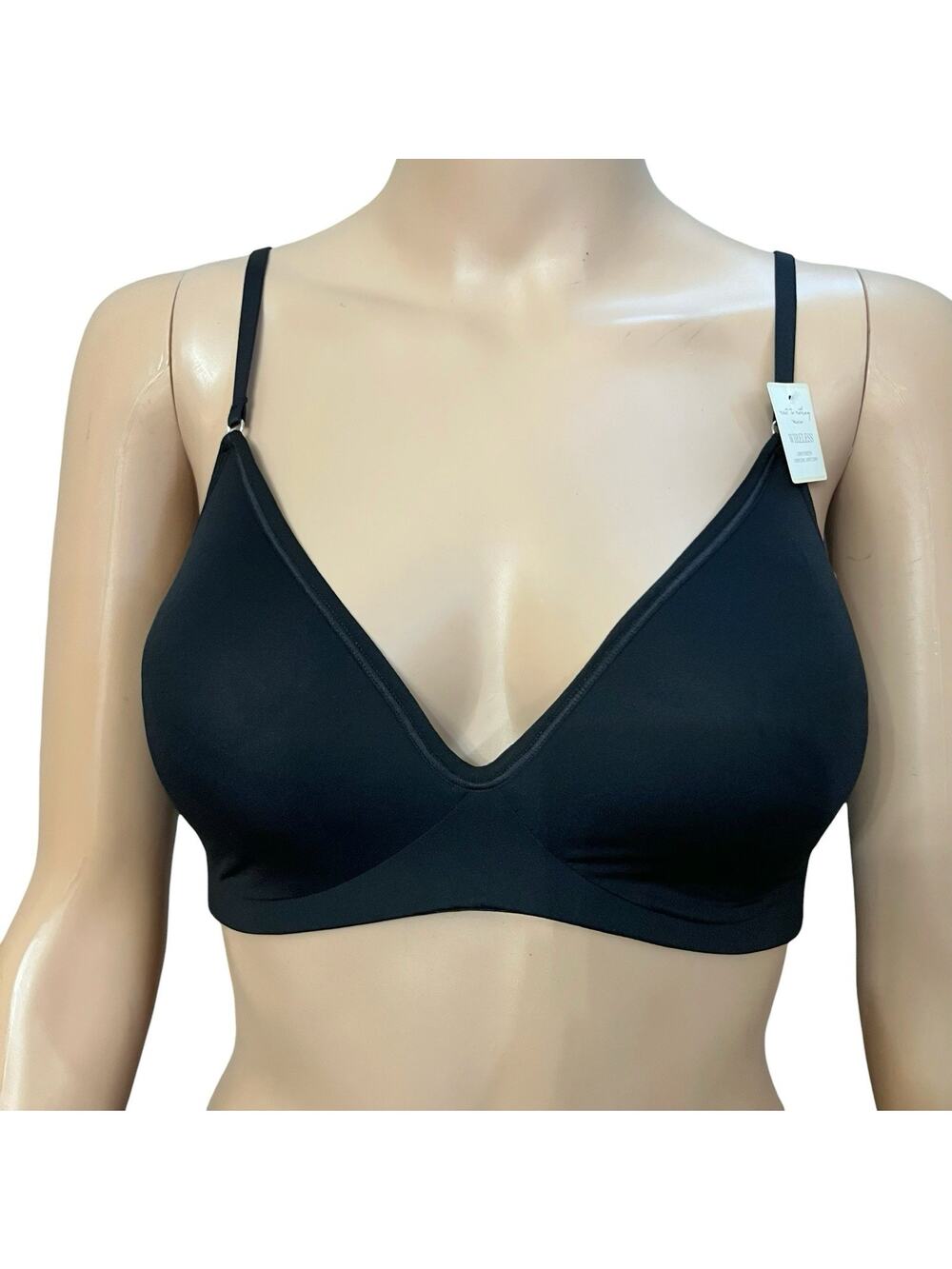 On Gossamer Wireless Next To Nothing Bra 34D Black Molded Lightly Lined